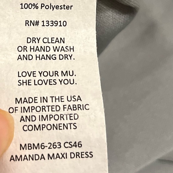 Show Me Your MuMu Maxi Halter Amanda Dress Sz L - Picture 7 of 14